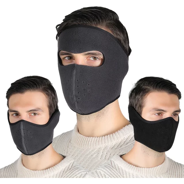 Masque facial thermique pour moto d'hiver, 1 pièce, pour motocross, vélo, Super respirant, coupe-vent, masques d'équitation, ski, Camping