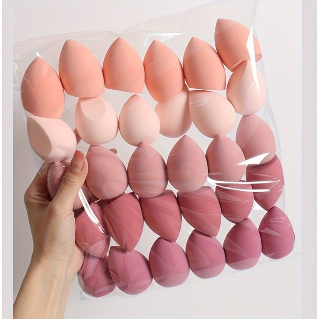 1/10pcs Soft, Latex - Free Makeup Sponges: Perfect for All Makeup Types, Durable, Dry/Wet Use, Must - Have Beauty Gift