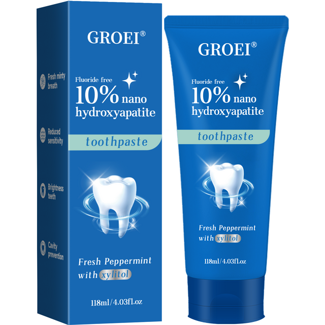 Hydroxyapatite Toothpaste Refresh Prevent Dental Cavities Stain Removal Smoke Coffee Tea Stains Sensitive Teeth Oral Hygiene