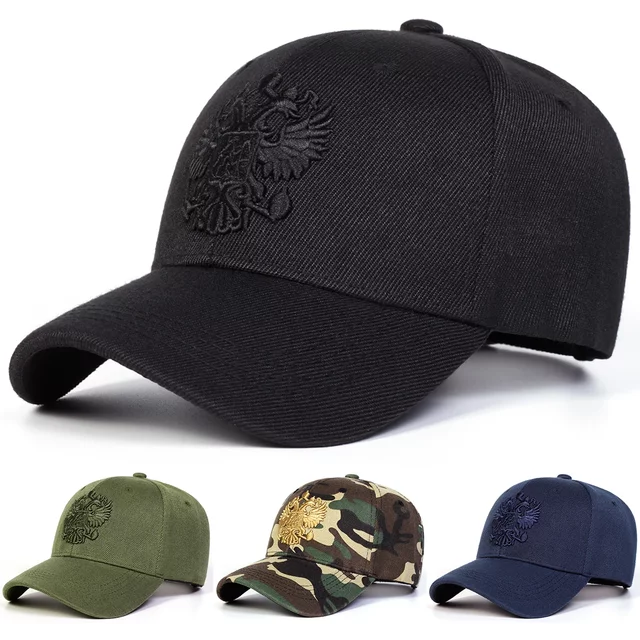 Unisex Double Headed Eagle Embroidery Baseball Caps Spring Autumn Outdoor Adjustable Casual Hats Sunscreen Hat Sports Cap