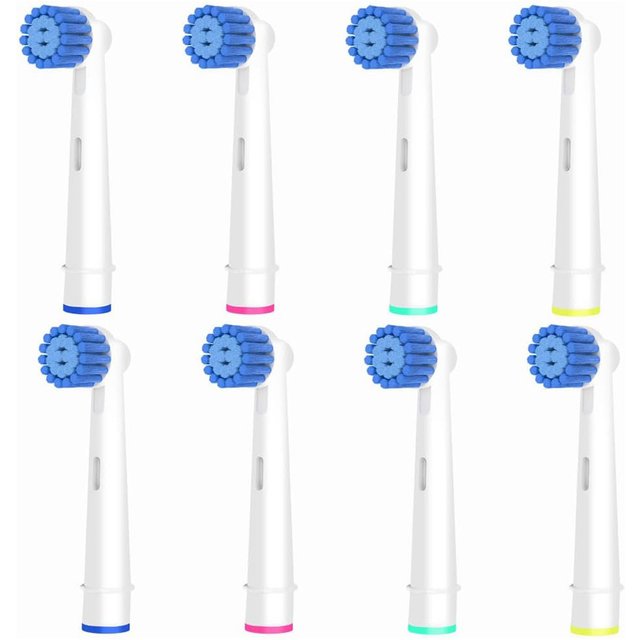 4/8/16pcs Sensitive Gum Care Replacement Brush Heads Compatible with Oral-B Electric Toothbrush, Soft Bristle for Superior