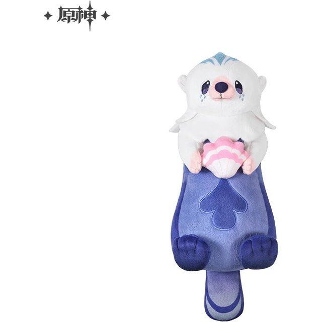 AnimeGame Genshin Impact Official Merch miHoYo Original Authentic Leisurely Otter Plush Storage Bag Cosmetic Bag Pencil Case