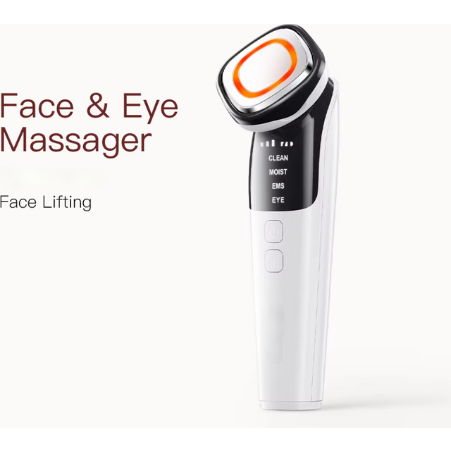 Vimyshow EMS Facial Massager Face Lifting LED Photon Deep Cleaning Vibration Anti Aging Face Eye and Neck Skincare Beauty Device