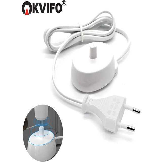 KVIFO Charger Base Fit for Oral B Electric Toothbrush iO Series 3 4 5 6 1000/3000/5000/7000 Waterproof Inductive Charging Base