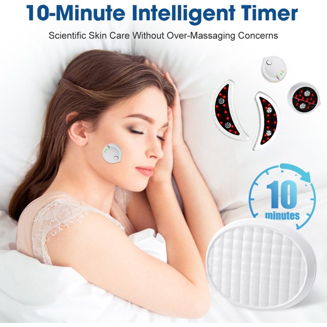 Masseur Facial EMS pour les yeux, thérapie chauffante à lumière rouge 660nm, réduit les ridules de la peau, les cernes, Anti-rides, raffermissant, soins pour la peau