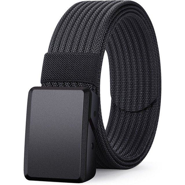 Ceinture tactique en Nylon pour hommes, 1.5 pouces, légère, respirante, sans métal, ceinture EDC réglable