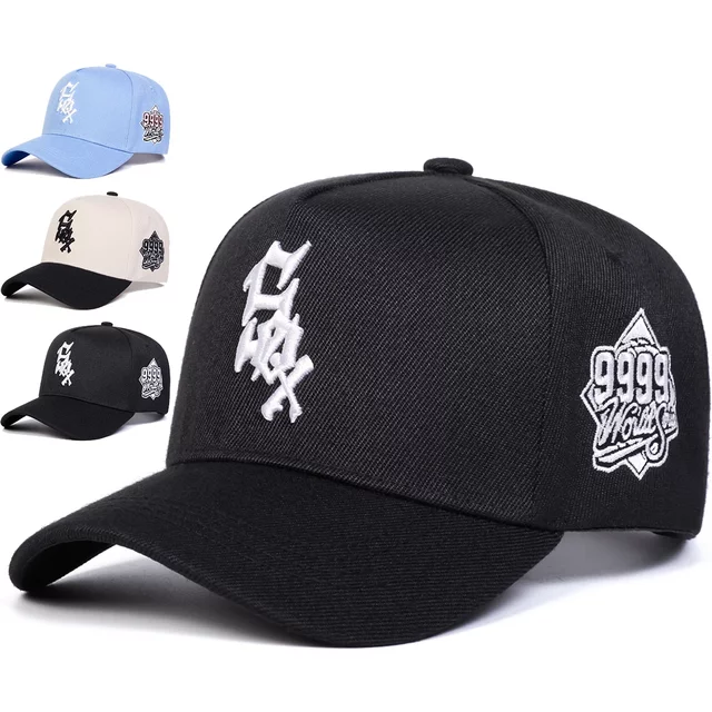 Unisex SOX 9999Letter Embroidery Baseball Caps Spring Autumn Outdoor Sunscreen Hat Adjustable Casual Trucker Hats