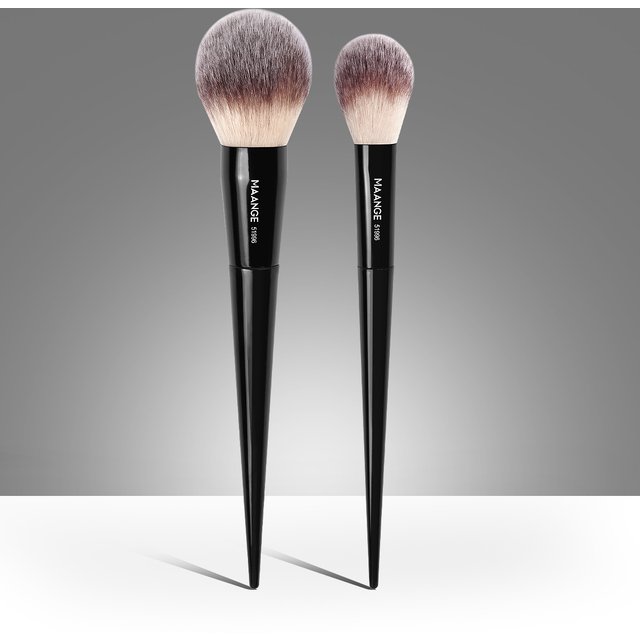MAANGE 2pcs Power Makeup Brushes Premium Soft Synthetic Hair for Powder Contouring Blush Unique Brush Surface Beauty Accessories