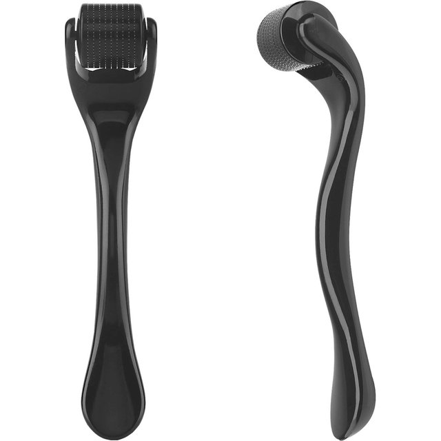 New Black 540 Needles for Facial Body Hair Growth Derma Roller for Skin Beard 0.2mm 0.25mm 0.3mm Needle Micro Face Roll Tool