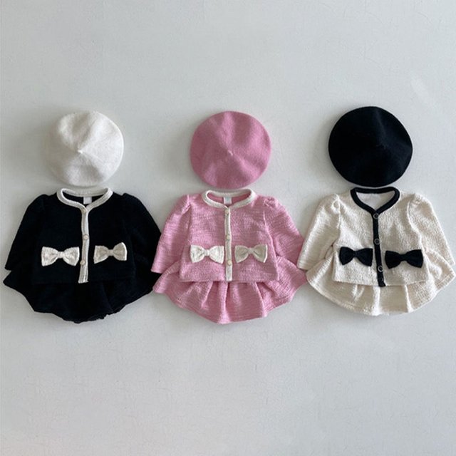 Ensembles d'automne pour bébé, costume polyvalent à la mode pour nouveau-né, petit Style parfumé, vêtements de princesse deux pièces d'automne (hors chapeau)