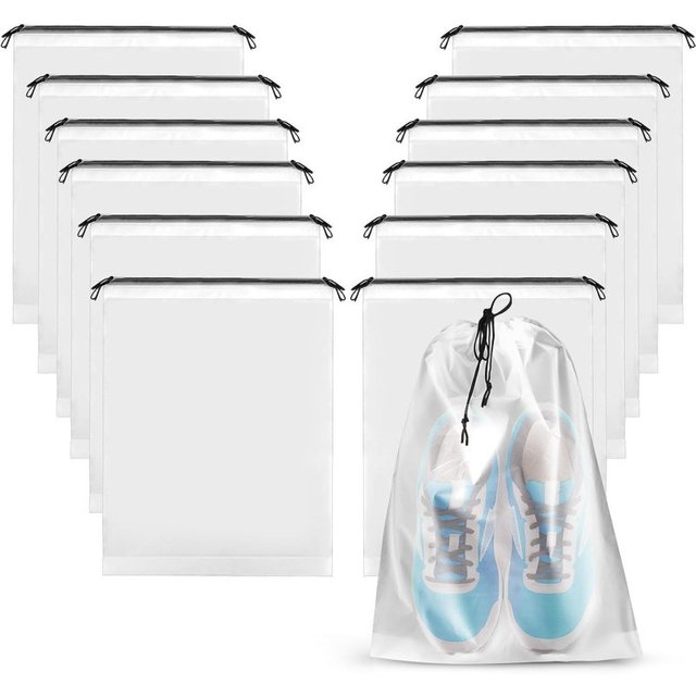 5/10PCS Shoe Storage Drawstring Bags Waterproof Travel Cosmetic Bag Sundries Towel Storage Bags Portable Transparent Plastic Bag