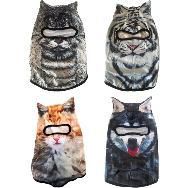 3D Animal Balaclavas Full Face Masks Cat Ears Ski Cute Music Festival Halloween Party Outdoor Breathable Windproof Snowboard