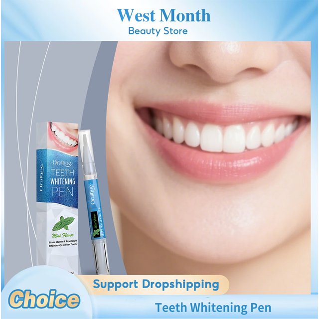 Teeth Whitening Pen Remove Stains Tooth Oral Cleansing Remove Plaque Bad Breath Removal Relieve Gums Teeth Brightening Gel Pen