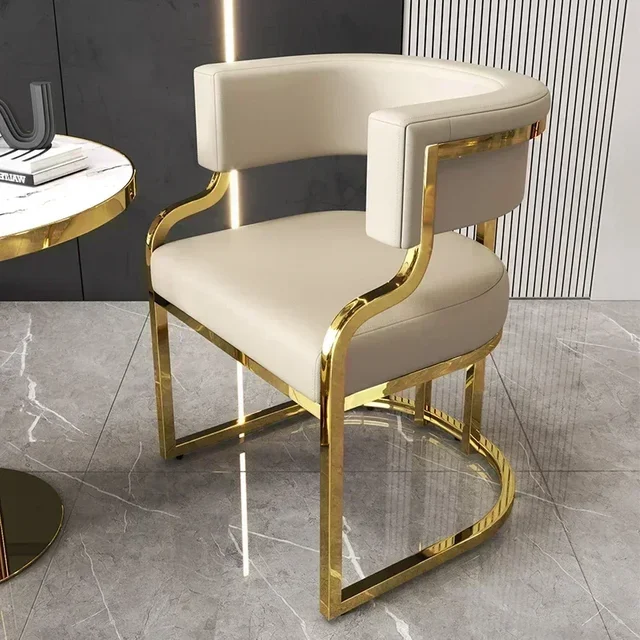 Hotel Makeup Chair Metal Floor Aesthetic Nordic Garden Chairs Reading Dining Room Furniture