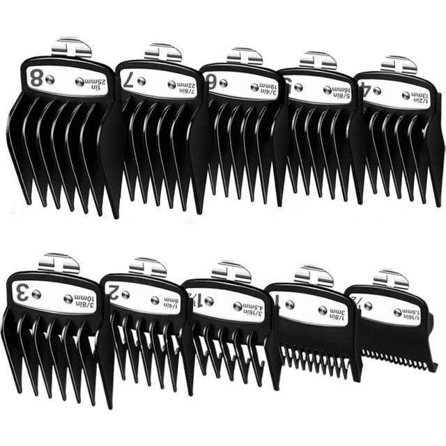 Accessories comb set for Wahl hair clipper Taper 2000, Designer, Super Taper II, Senior, Icon, Magic Clip, Legend, Balding