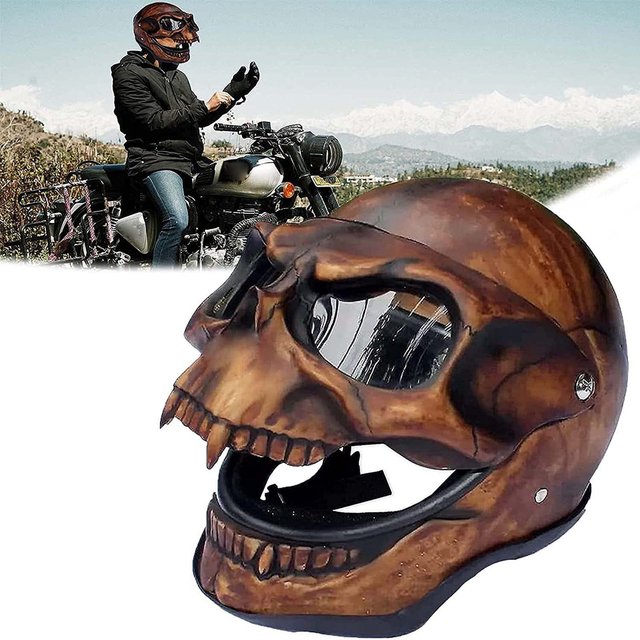 Masque de tête de mort d'Halloween, couvre-chef, bouche mobile, tête complète, écran facial