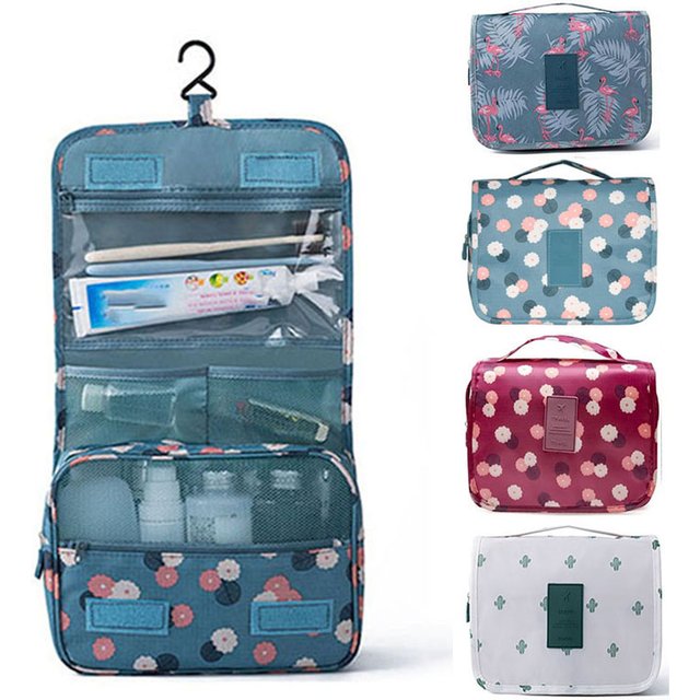 Multifunctional Travel Hook Wash Bag Cosmetics Storage Bag Waterproof Toiletries Beauty Organizer Ladies Bathroom Storage Bag
