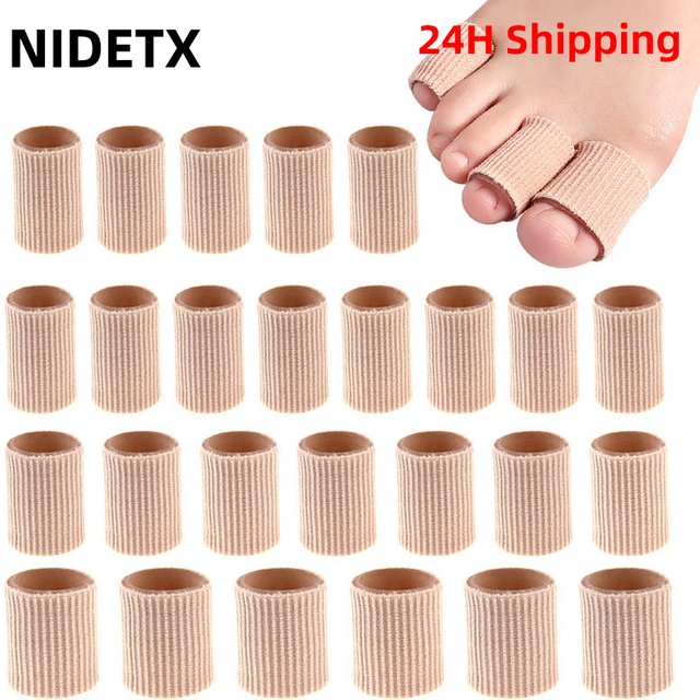 1/2pcs Anti-Wear Fiber Gel Tube Toe Finger Protector Pedicure Corn Callus Pain Relief Foot Care Cap Cover Separator Silicone