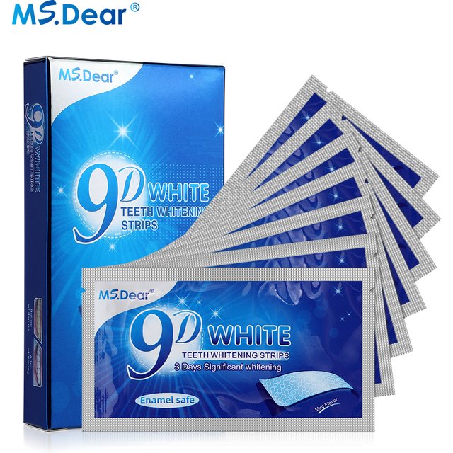 7/14/21/28/70 Pairs 9D Gel Teeth Whitening Strip White Tooth Dental Kit Oral Hygiene Care Strip False Teeth Veneers Whiten Gel