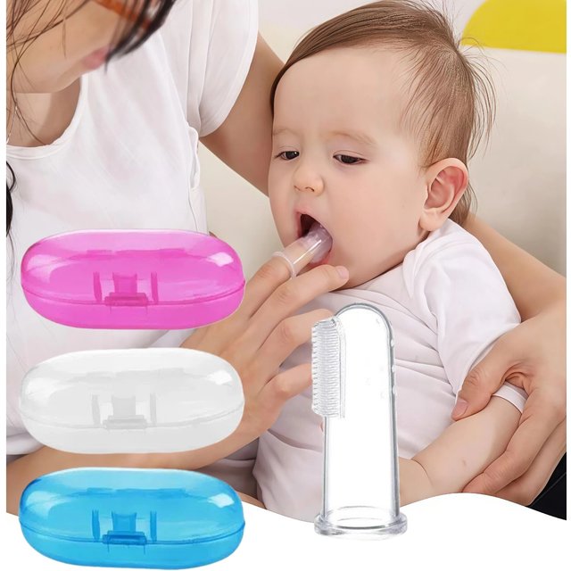 1/2/3pcs Soft Finger Toothbrush Baby Kid Oral Cleaning Teeth Care Hygiene Brush Infant Tooth Brush For Newborn Care