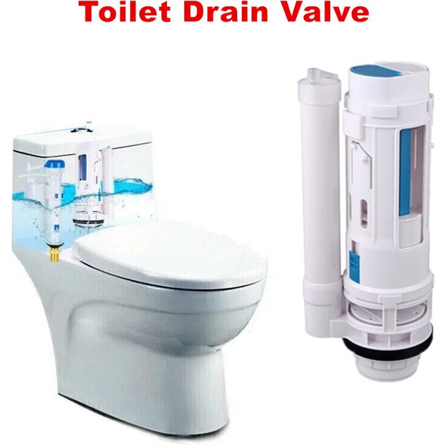 Vanne de vidange de toilette fendue, vanne de sortie d'Eau de toilette à deux boutons, raccords de réservoir d'eau de remplissage à double chasse d'eau, Valve de réservoir de vidange