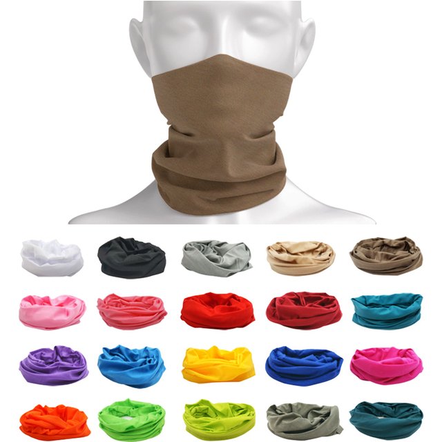 Tube de protection solaire unisexe, écharpe anti-poussière, masque facial, bande de sauna, document solide, cyclisme et camping, 9.8 po x 19.6 po, GaClaBandana, été