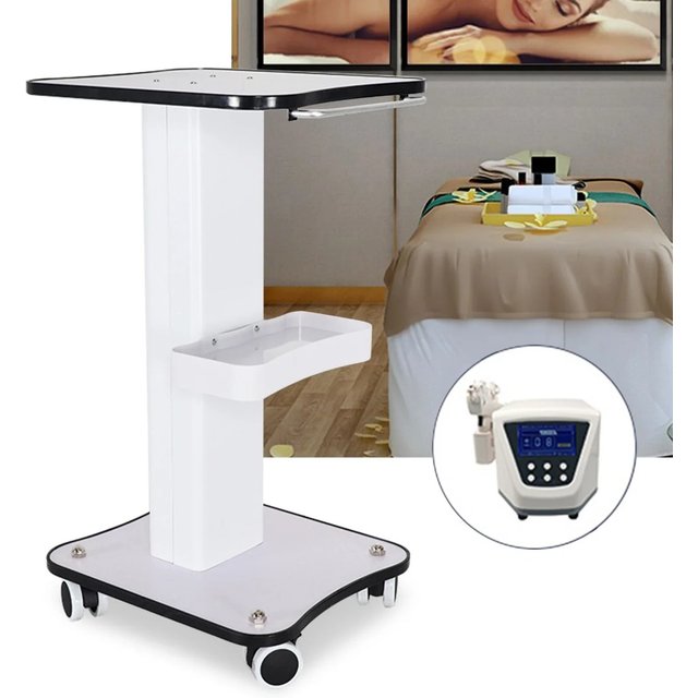 3 Tier Beauty Trolley Cosmetic Trolley Hairdressing Trolley Portable Beauty Salon Trolley with Wheels Organiser Aid for Salons
