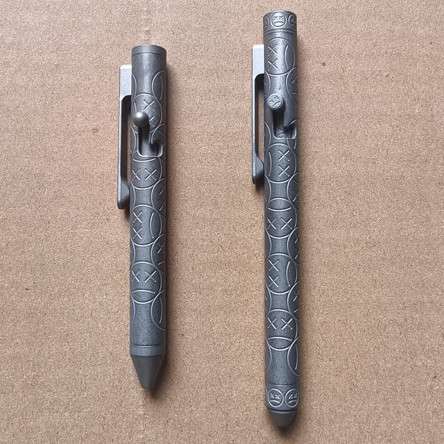 Stylo en alliage de titane avec toupie, Collection d'écriture, outils EDC portables multifonctionnels pour l'extérieur