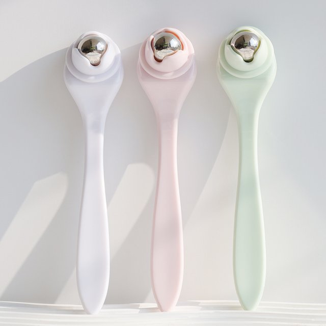 Face Eye Massage Stick Eye Cream Steel Ball Roller Massage Anti Wrinkle Dark Circle Facial Lifting Spatula Beauty Skin Care Tool