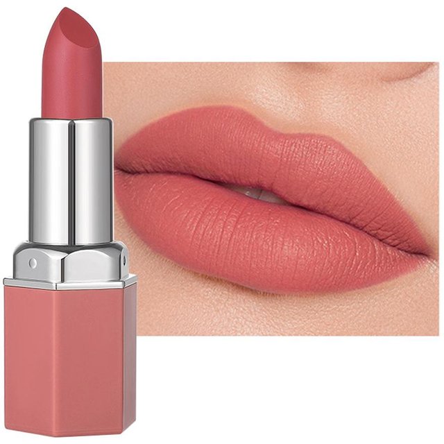 Nude Matte Lipstick Non-stick Cup Lip Stick Not Fading Velvet Lipsticks Waterproof Long Lasting Sexy Red Pink Makeup Cosmetics