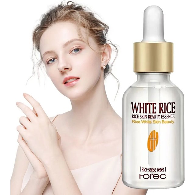 White Rice Face Serum Shrink Pores Moisturizing Elastic Skin Cream Smooth Wrinkles Younger for Glowing Skin Firm Care Essence