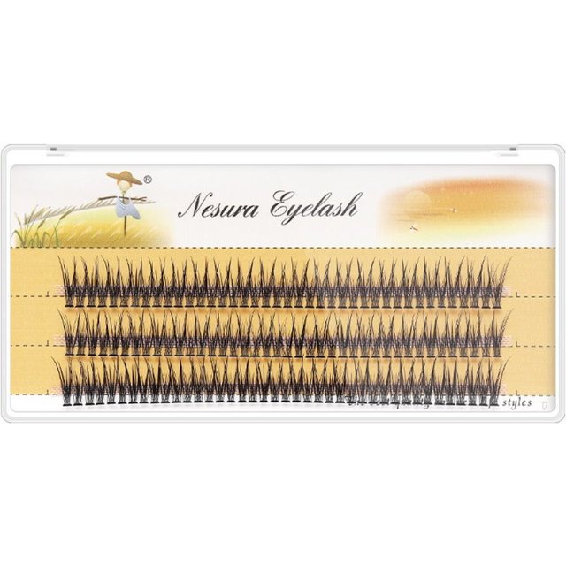 Eye Makeup Tool Swallow Tail Individual Lashes Natural Soft Eyelashes Mink C Curl Clusters Lashes Eye Extension