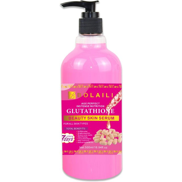 Glutathione Beauty Skin Serum 500ml AHA Brightening Facial & Body Essence Collagen Niacinamide Hydrating Anti-Aging Skin Care