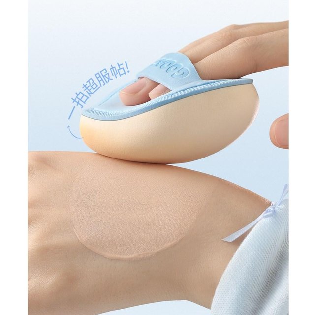 Marshmallow Soft Puff for Liquid Foundation Oversized Velour Powder Puff Wet/Dry Dual Use for Flawless Finish Makeup Sponge Puff