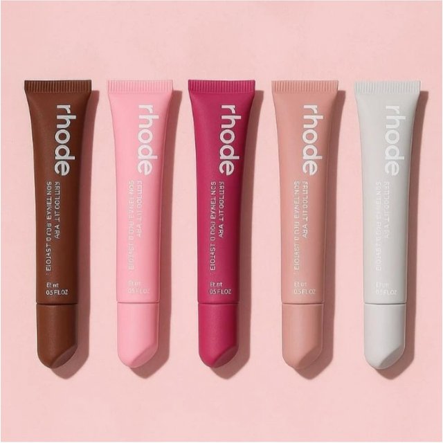 Rhode Ribbon Lemontini Lip Gloss Blush Stick Non-Fading Waterproof Blusher Moisturizing Shimmer Lip Liner Lipstick