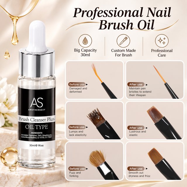 AS 30ml Nail Brush Cleanser Liquid Oil Type Brush Wash Pen Solution Professional Nail Stamping Plates Super Cleaning Gel Polish