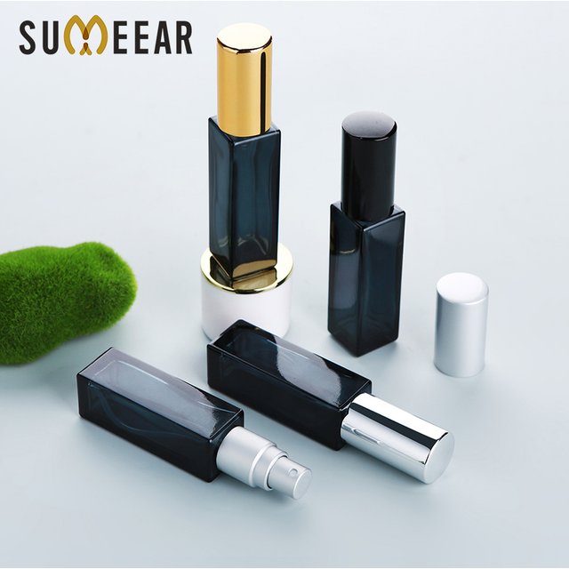10/20/30/50 pièces 10ml bouteille de parfum bleu vide verre atomiseur de parfum voyage cosmétique rechargeable vaporisateur bouteille flacons d'échantillon