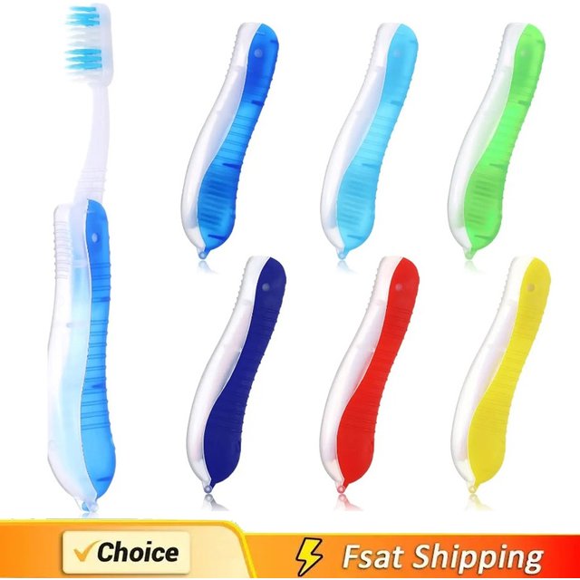 Hygiene Oral Portable Disposable Foldable Travel Camping Toothbrush Hiking Tooth Brush Tooth Cleaning Tools