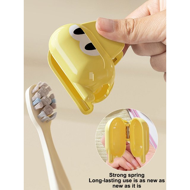 Portable Toothbrush Head Cover Clips Cat Plastic Dustproof Head Germproof Protector Caps For Travel Hiking Camping Bathroom