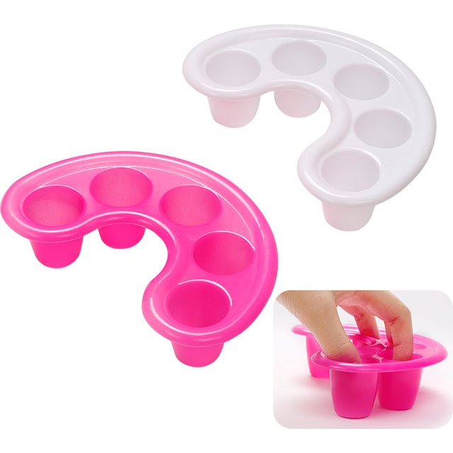 1PC Nail Art Hand Wash Remover Soak Bowl DIY Salon Nail Spa Bath Treatment Resistant Polish Remover Tray Manicure Tools