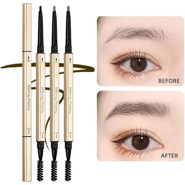 Double Head Eyebrow Pencil Long Lasting Waterproof 5 Colors Eye Brow Pen Tint Mascara Enhance Cosmetics Beauty Women Makeup