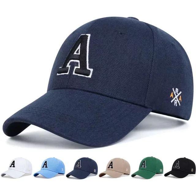 Unisex Letter Embroidery Baseball Cap Spring and Autumn Snapback Hat Adjustable Casual Cap Sunscreen Hat
