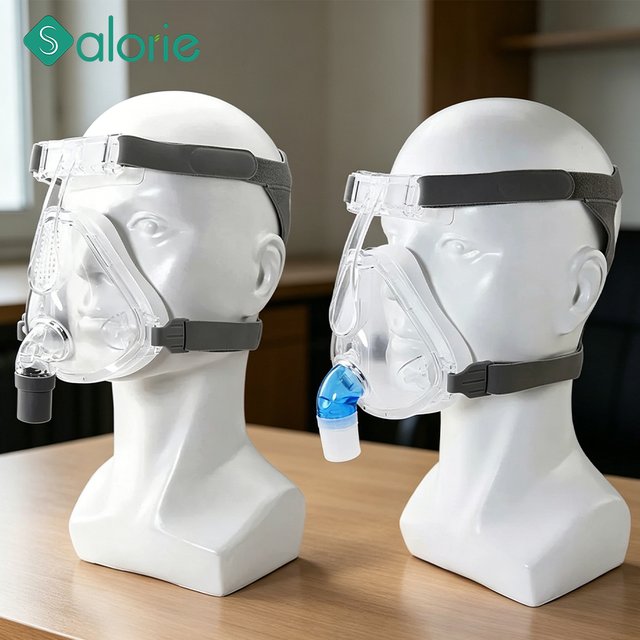 Masque facial CPAP avec sangle réglable pour appareil respiratoire, apnée du sommeil, anti-ronflement, accessoires de respirateur