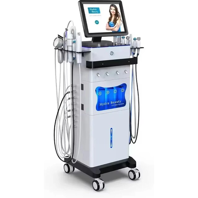 15-in-1 Hydro Deep Cleansing Machine Water Analyzer Facial Care Device Skin Care Tool for Home Use-A6
