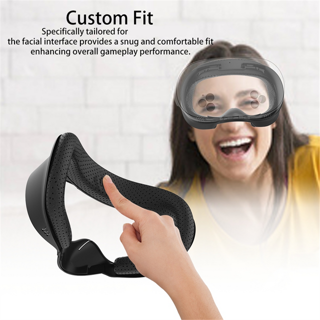 ABAB pour Quest 3S contrôleur couverture en Silicone support d'interface faciale confortable Combo pour 3S VR accessoires noir