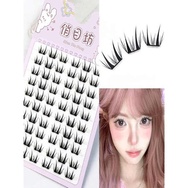 10 Rows Korean Manga False Eyelashes Natural Wispy Fluffy Dramatic Artificial Eye Lashes Extension for women Daily Party Makeup