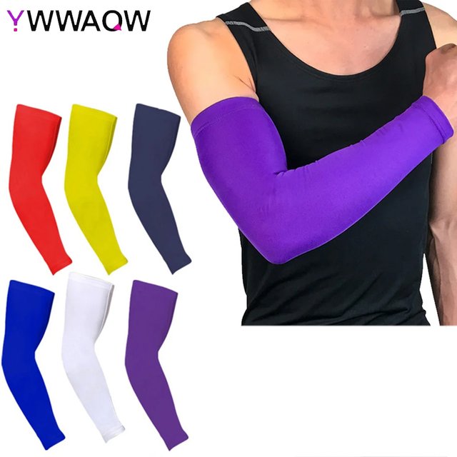 1PC Breathable Sunscreen Arm Warmers Basketball Cycling Fishing Mountaineering Running Arm Sleeve Extended Elbow Pad Wrist Guard
