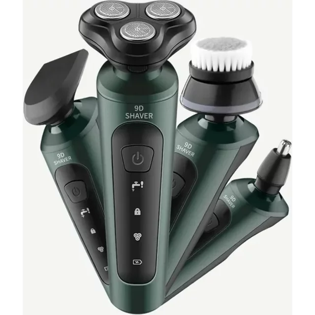 Electric Shavers for men Waterproof Electric Trimmer Razor Wet & Dry Use Rechargeable Battery Rotary Shavers Machine Shaving