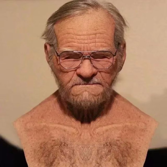 Old Man Mask Halloween Party April Fool’s Day Party Supplies Thriller Cosplay Props Wrinkle Full For Head Mask Face Masks