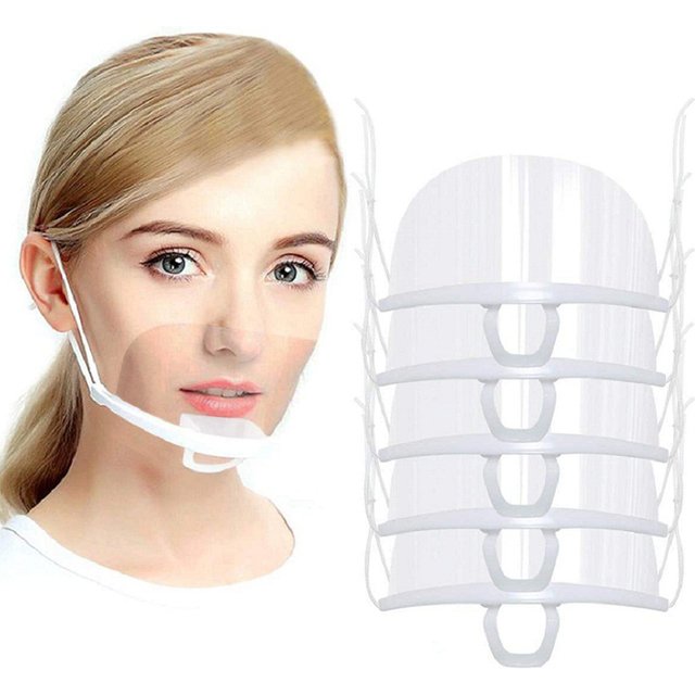 Masque facial transparent en plastique réutilisable, 10 pièces, fourniture de tatouage pour maquillage Permanent, prévention des projections, Anti-buée, lentille transparente, accessoire de